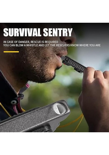 LED El Feneri Anahtarlık Işık Su Geçirmez Şarj Edilebilir Çok Fonksiyonlu Düdük Pencere Kırıcı Şişe Açacağı ve Uyarı Işığı fırsatları