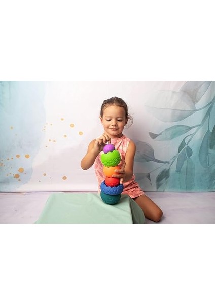 Sensory Yumuşak Piramit: Duyusal Denge Oyuncağı | Üst Üste Dizme Oyunu | Alfabe Rakamlar ve Renkleri Öğretir | Bebek Denge Dizme Istifleme Oyuncak | Montessori Tipi | Motor Becerileri ve Zihinsel modelleri