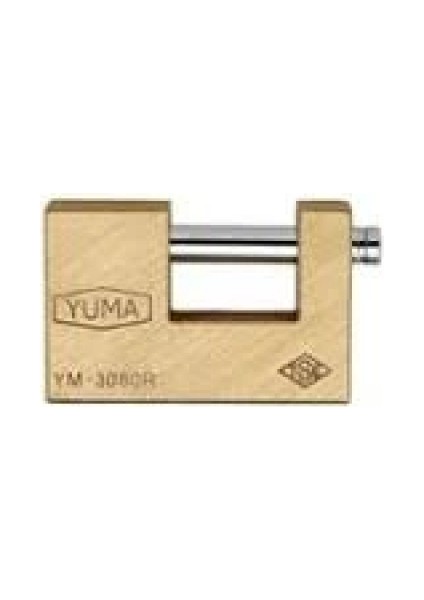 Geniş - Sarı Kayar Milli Pimli Kilit 80MM (5324)