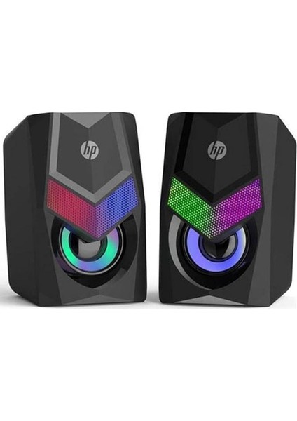 DHE-6000 2.0 Rgb Gaming Multimedya Speaker Hoparlör, Siyah