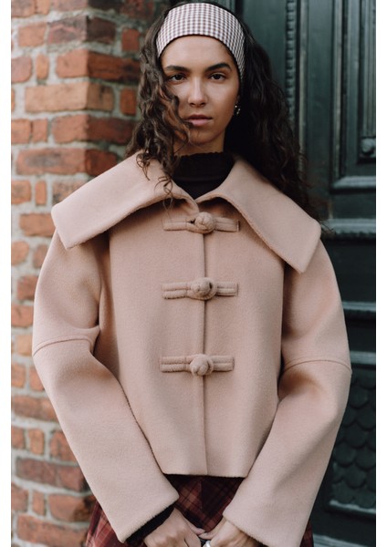 Isabel Kısa Kaşe Ceket Bej