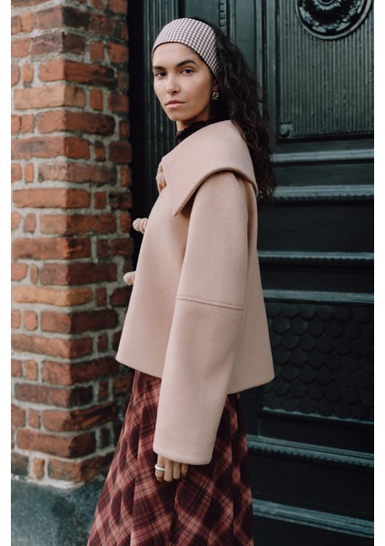 Isabel Kısa Kaşe Ceket Bej modelleri