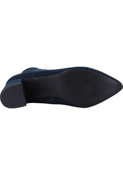 26001S Hakiki Süet Deri Kadın Topuklu Bot modelleri