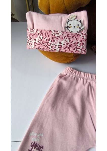 Erkek-Kız Bebek Omuz Genişletmeli Çıtçıtlı Body Pijama Bere Takımı, %100 Pamuk , Modern Tasarım fırsatları