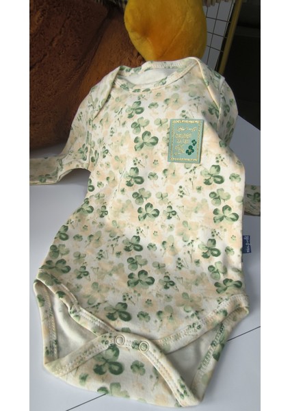 Erkek-Kız Bebek Omuz Genişletmeli Çıtçıtlı Body Pijama Bere Takımı, %100 Pamuk , Modern Tasarım indirimleri