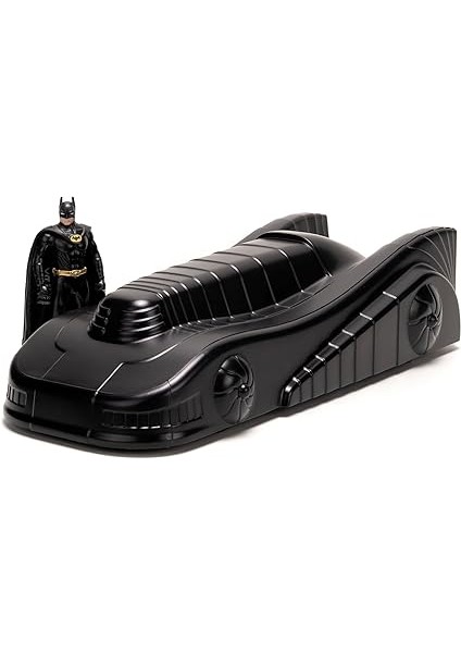253215013, Batman 1989 Batmobile, Die-Cast Metal, Açılabilir Parçalar, 1:24 Ölçek, Batman Figürü, 20 Cm, 7 Cm, Serbest Tekerlekli modelleri