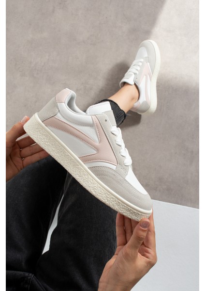 Kadın Bağcıklı Spor Ayakkabı Sneaker Günlük Okul 121NAV