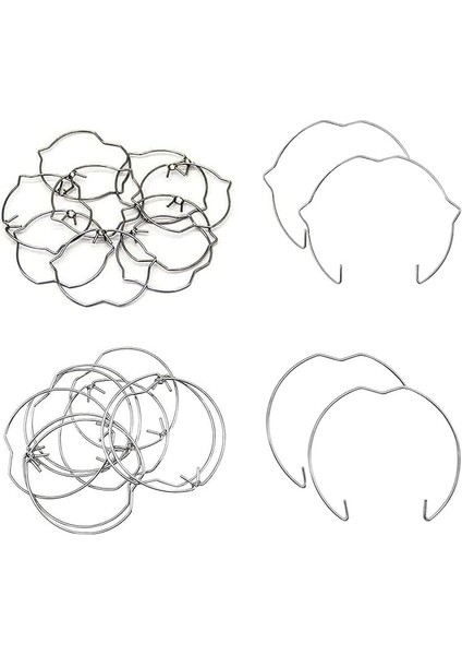 20 Adet Yaylı Halka GU10 MR16 Için Çap Downlight Tutucu Yaylı Halka Klips LED Halojen Lamba Tutucu 50 mm