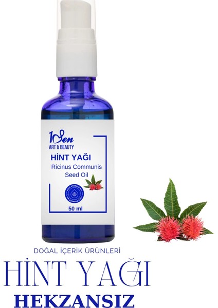 Hint Yağı %100 Hekzansız (Ricinus Communis L) – Zihin, Beden ve Cilt Için Doğal Yenilenme Yağı