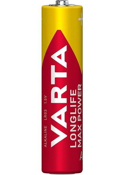 Longlife Max Power Aaa Ince Kalem LR03 Pil (8'li Paket) Yüksek Performanslı Alkalin Piller - Almanya'da Üretilmiştir - modelleri