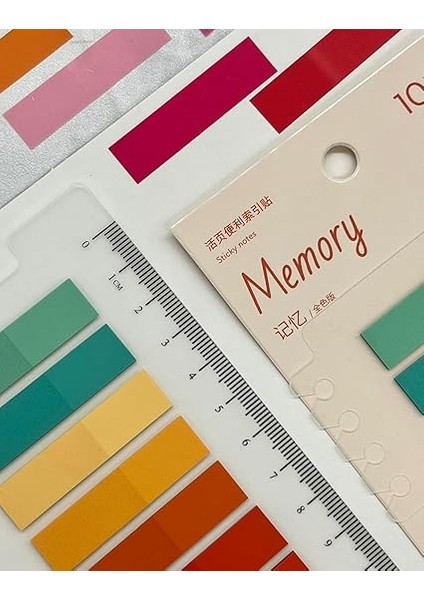 Gemi Dükkan 10 Renkli Cetvelli Memory Şeffaf Pet Indeks/ındex Sticker/sticky Note/post-It indirimleri