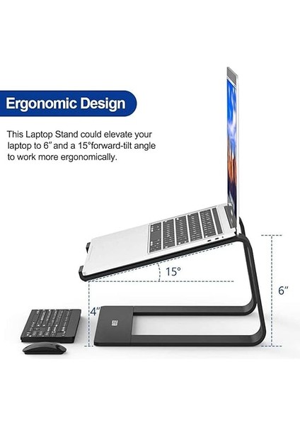 Alüminyum Ergonomik Katlanır Macbook Bilgisayar Standı Gümüş fırsatları