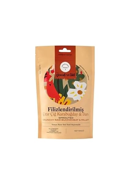 The Good Wild Filizlendirilmiş Çıtır Çiğ Karabuğday & Darı