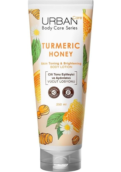 Urban Care Turmeric Honey Cilt Tonu Eşitleyici ve Aydınlatıcı Vücut Losyonu 250 ml