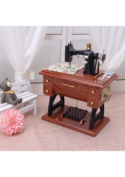 Buğz Dikiş Makinesi Görünümlü Müzik Kutusu