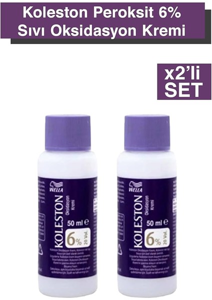 Koleston Peroksit 6% Sıvı Oksidasyon Kremi 2x'li Set fiyatları