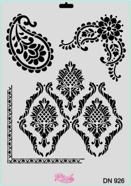 Rich Dantel Seri DN-926 Stencil 35X25 cm