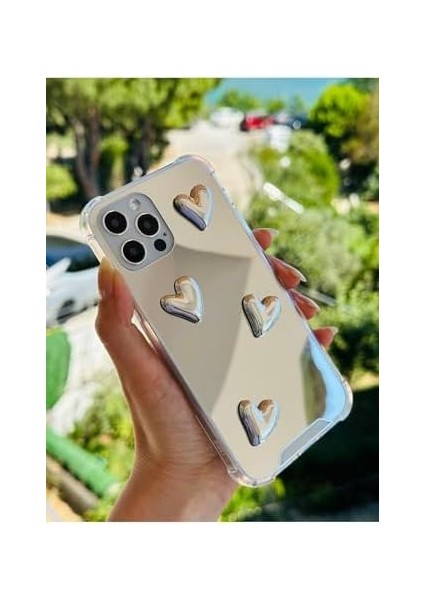 Aksesuar 12 ve 12 Pro ile Uyumlu Aynalı Darbe Önleyici Kamera Korumalı Silikon Kılıf fiyatları