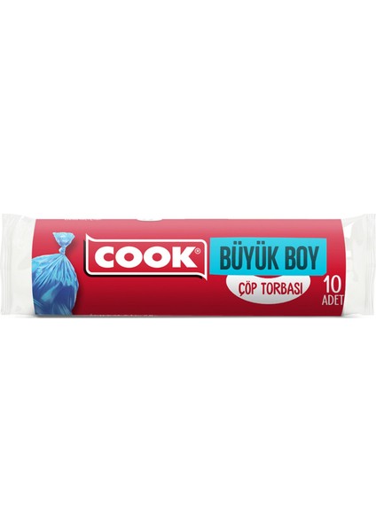 Büyük Boy Çöp Torbası 10'lu 3 Adet