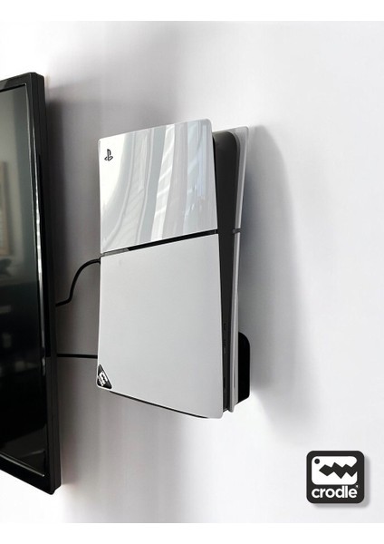 Playstation 5 Duvar Standı Yerden Tasarruf Rahat Hava Akışı Gaming Aksesuar Konsol Tutacağı