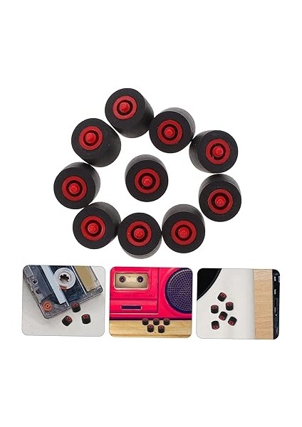 10 Adet Kaset Bant Sıkıştırma Silindiri Ses Kaydedici Accacyc Kauçuk ve Plastik Aks fırsatları