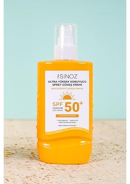 Spf 50 Ultra Yüksek Koruyucu Vücut Güneş Kremi Sprey 200 ml - Nemlendirici Hassas Bakım indirimleri