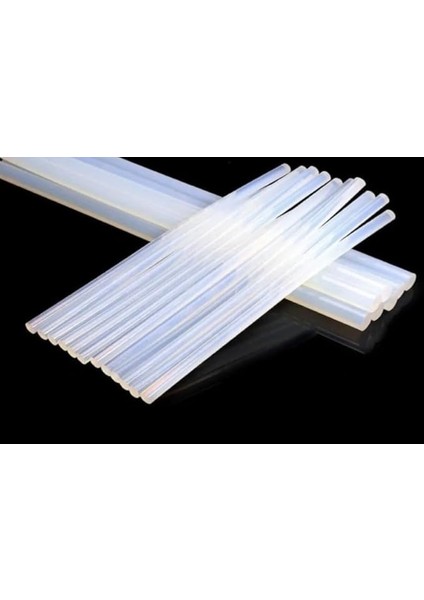 Elektronik 10 Adet Mum Sıcak Silikon, 7mm - 30CM Ince Şeffaf Silikon