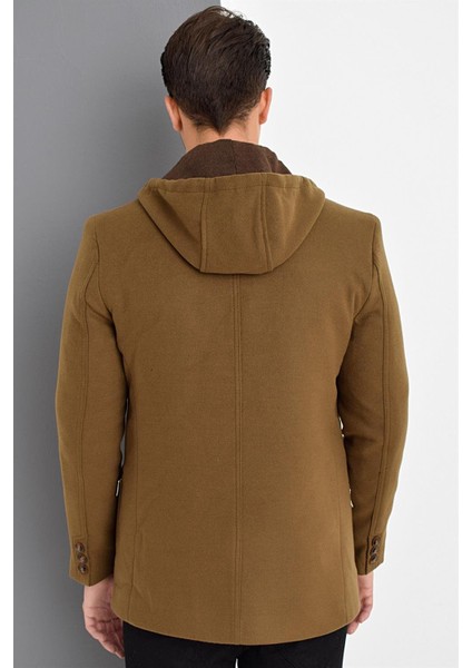 K7538 Dewberry Erkek Kaban-Düz Camel fiyatları