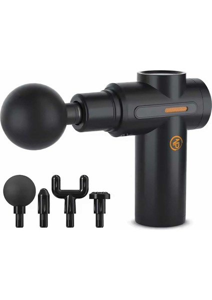 Npo NMJ17 4 Masaj Başlıklı 6 Seviyeli 3800RPM Titreşimli Type-C Şarjlı Taşınabilir Profesyonel Mini Masaj Tabancası