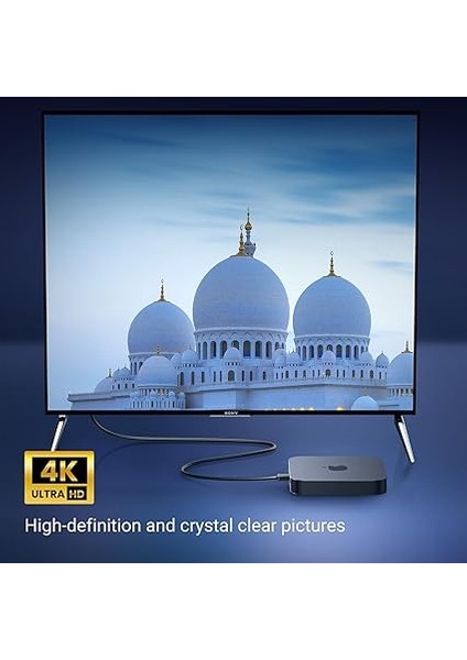 HDMI Kablosu 4K Açılı 1m 90 Derece Açılı Fiş HDMI Açılı Kablo 2.0 18 Gbit/s Ethernet Hdr 3D Arc Destekler, Pc, Blue-Ray Oynatıcı, XBOX360, Ps3, Ps4 Vb. ile Uyumludur modelleri