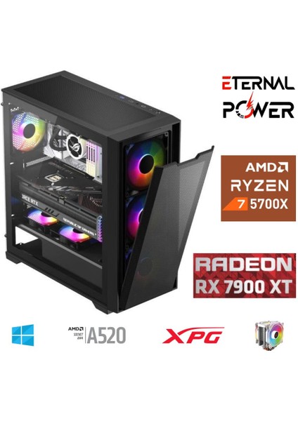 Ryzen 7 5700X 32G Ddr4 1tb M.2 RX7900XT A520 M750W