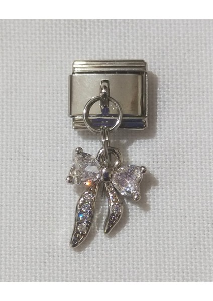 Fiyonklu Charm, Italyan Bileklik Uyumlu Paslanmaz Çelik