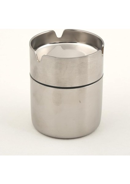 Paslanmaz Çelik Kokusuz Küllük Kül Tablası Rüzgar Geçirmez 9 cm Boy (Küçük)