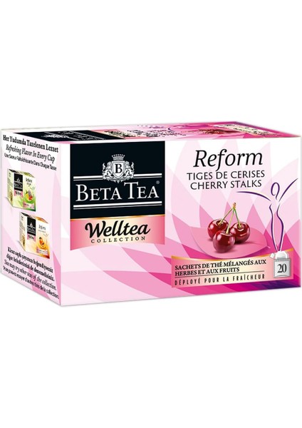Beta Wellness Kiraz Saplı Çay 20X1.8 gr modelleri