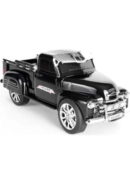 Buğz Şarjlı Nostaljik Çalar Kamyon Bluetooth Fm Radyo Tf Mp3 Siyah