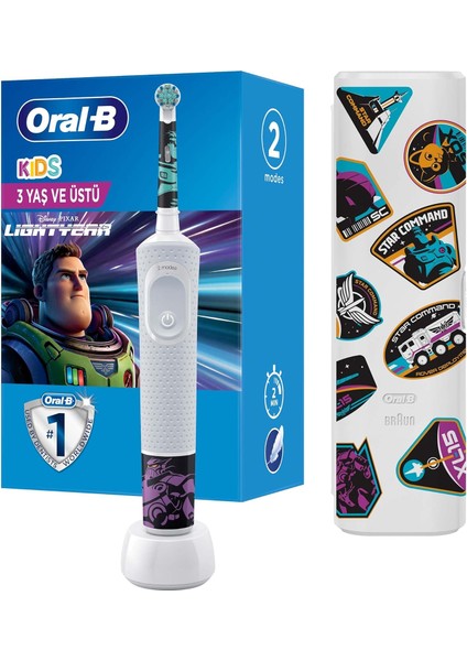 Oral-B Çocuk Şarjlı/elektrikli Diş Fırçası Lightyear D100 + Seyahat Kabı Özel Seri fiyatları