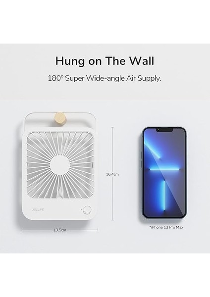 Masa Vantilatörü, Sessiz, Mini Vantilatör, Şarj Edilebilir, 180° Katlanabilir Taşınabilir Vantilatör, Küçük, 4 Hız Ayarı, Ev, Ofis, Seyahat Için, Beyaz fırsatları