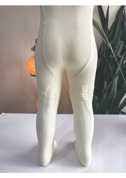 Kız Bebek Çocuk Külotlu Çorap Pamuklu Terletmez Canlı Renkler Kendinden Dokulu Sarı Tekli modelleri