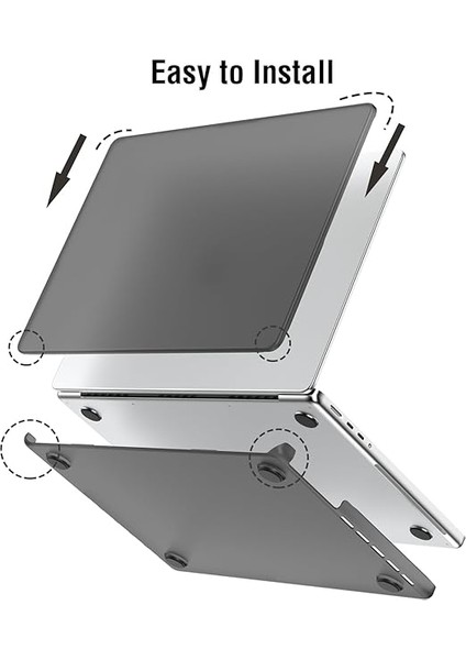 Macbook Pro 14 Inç M3 M2 M1 A2918 A2992 A2779 A2442 ile Uyumlu Yumuşak Kılıf, 2021-2024'TE Piyasaya Sürüldü, Ultra-Ince Yırtılma Önleyici Pp Mat Parmak Izi Önleyici Koruyucu Kapak - Buzlu indirimleri