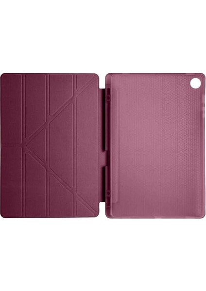 Galaxy Tab S6 Lite 2024 P620 10.4 Inç Ile Uyumlu Katlanabilir Kalemlikli Standlı Akıllı Kılıf Mürdüm fırsatları