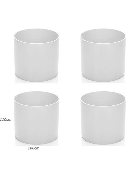 Trend Saksı (Beyaz) 4 Adet fiyatları