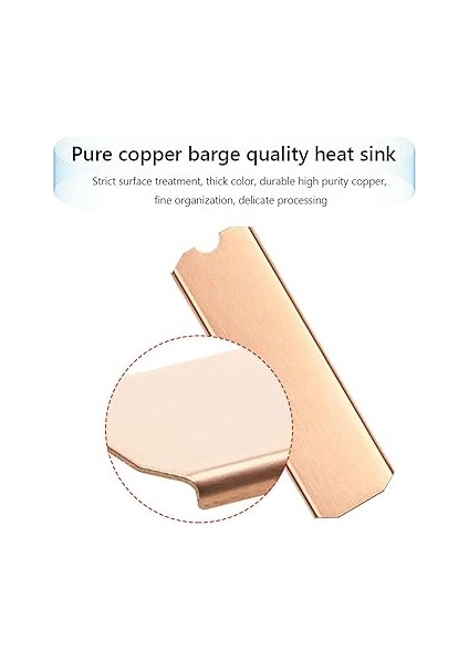 M.2 2280 SSD Bakır Isı Emici, Sağlam Paslanmaz, Yüksek Isı Iletkenliği, 2 Kalınlıkta Nano Termal Ped, Antioksidan Işlem, Kararlı Kurulum, M.2 2280 Nvme SSD Için fırsatları