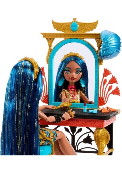 Monster High Cleo’nun Havalı Bakım Günü Oyun Seti HXH96 modelleri