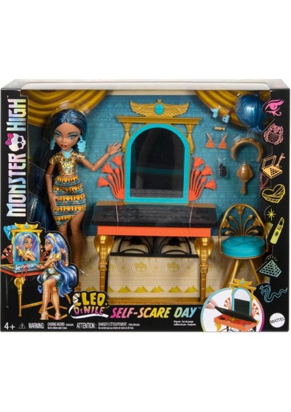 Monster High Cleo’nun Havalı Bakım Günü Oyun Seti HXH96 fırsatları