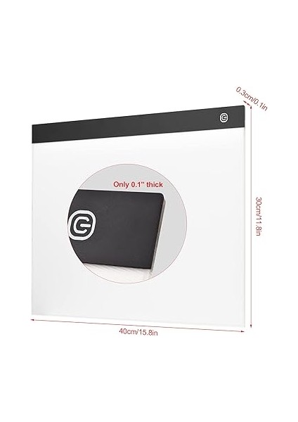 A3 Copyd Ultra-Ince LED Işık Pedi Kademesiz Parlaklık Saydam Çizim Tahtası USB Powered For Artist Animasyon Eskiz Mima Kaligrafi Şablonlama modelleri