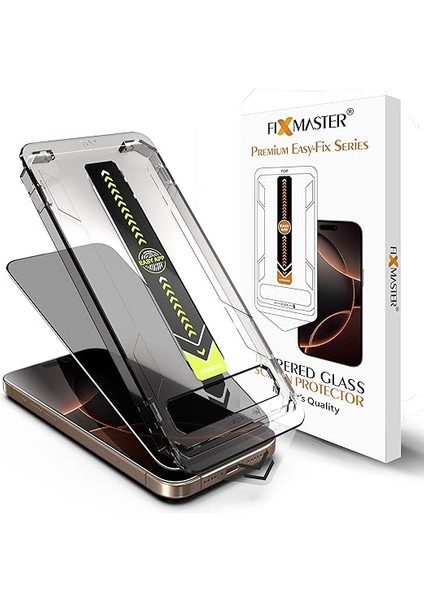 iPhone 17 ve iPhone 16 Pro ile Uyumlu Hayalet (Privacy) Temperli Cam, Easy Fix Kolay Kurulum Serisi Yüksek Kaliteli Ekran Koruyucu indirimleri