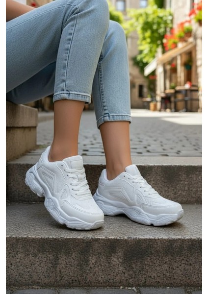 Kadın Sneaker Bağcıklı Spor Ayakkabı Günlük Okul 141NAV fiyatları