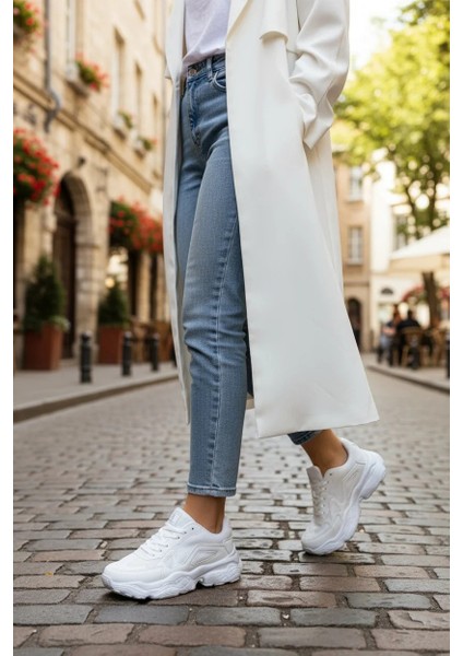 Kadın Sneaker Bağcıklı Spor Ayakkabı Günlük Okul 141NAV fırsatları