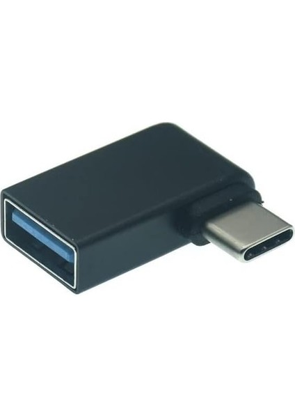C 3.1 To USB 3.0 Şarj 90 Dirsek Köşe Çevirici Dönüştürücü Adaptör