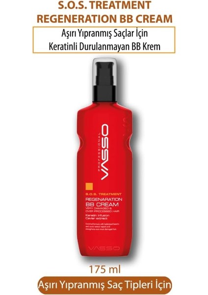 Yenileyici Bb Krem | Yıpranmış ve Aşırı Işlem Görmüş Saçlar | Keratinli Kurtarma Bakımı | S.o.s Treatment 175 ml fiyatları